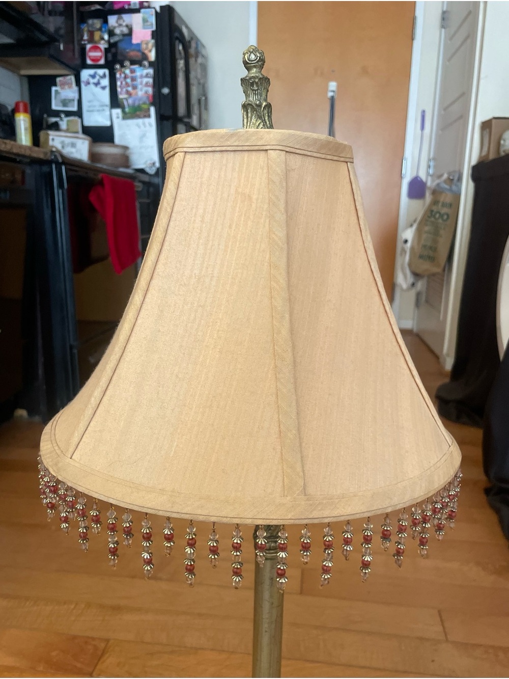 Vintage Beaded Fringe Lampshade